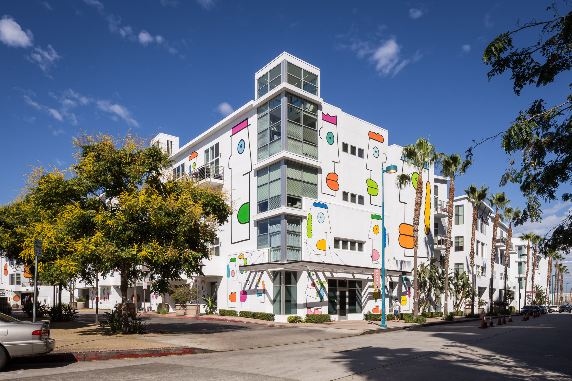 Exterior photo of Lofts at NoHo Commons Apartments in North Hollywood, Los Angeles.