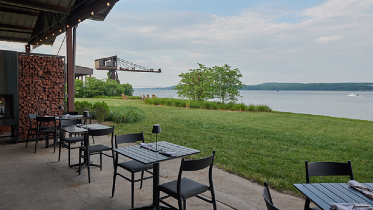 Hutton Brickyard's River Pavilion Offers Hudson Views & Simple Sophisticated Fare